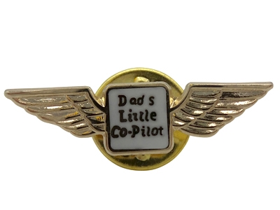 Dad's Co-Pilot Altın Kaplama Rozet  SRY-10111